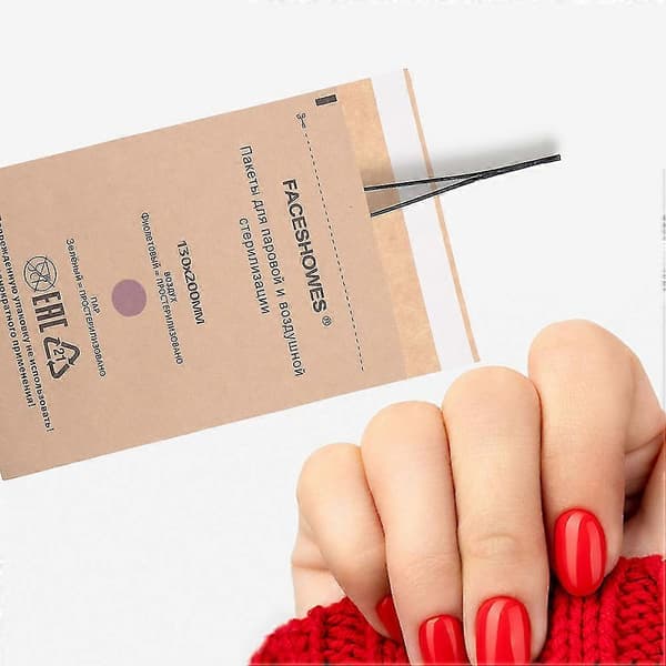 30 st Engångs Steriliseringspåsar Kraftpapper Steriliseringspåsar för Nagelkonst