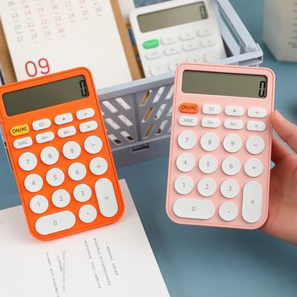 Candy Color Håndholdt kalkulator Student Læringsassistent Kalkulator Regnskap Kvinne Spesiell Mini Bærbar datamaskin