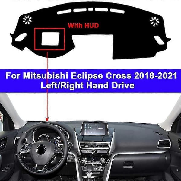 Bil Inner Dashboard Cover Protector kompatibel med Mitsubishi Eclipse Cross 2018 2019 2020 2022 Dash Matta Matta Cape Solskydd Pad Kudde