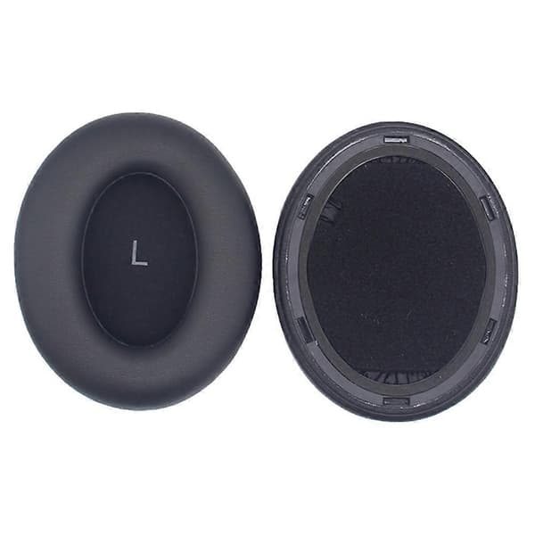 1 par øreputer for Sennheiser MOMENTUM 4.0 trådløse hodetelefoner, erstatningsøreputer black