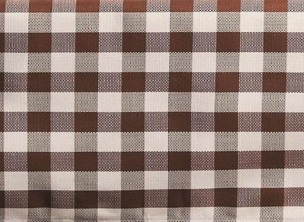 Rutete sort-hvitt 100 % bomullsduk 140 x 180 cm