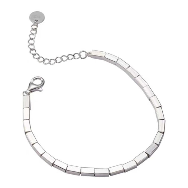 S925 damarmband, utsökt glänsande bambuarmband, lyckobringande mode