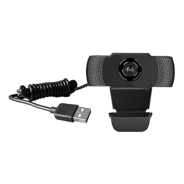 Webcam Indbygget Stereo Mikrofon Pc Kamera Usb Kamera Sort Bærbar 1 Styk