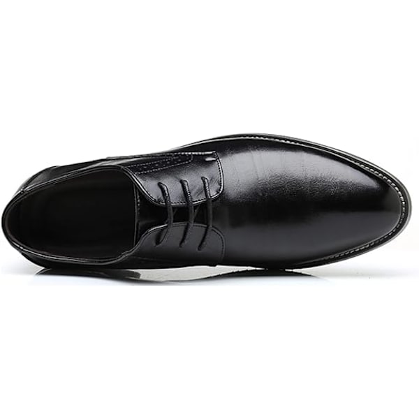 Herre Oxford-sko, klassiske formelle business-snøresko med spids tå 47