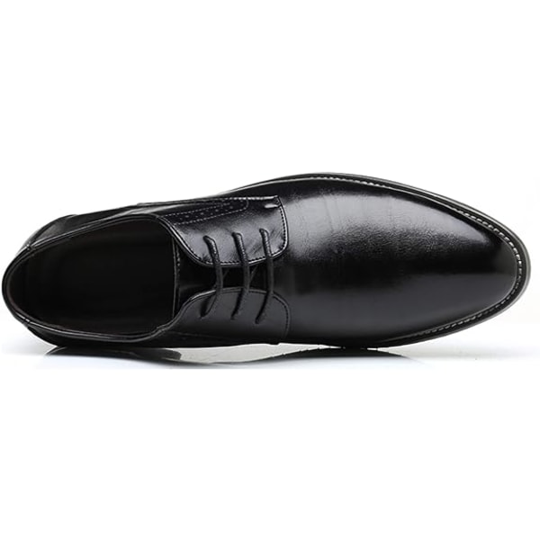 Herren-Oxford-Schuhe, klassische formelle Business-Schnürschuhe mit spitzer Zehenpartie 45