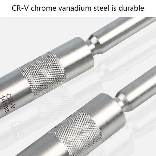 Svingbart magnetisk tennpluggnøkkelsett 3/8\" Drive Super Long Socket Set Cr-V stål