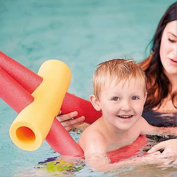 Simmande Noodle Koppling 3 st - EPE Skumstav Koppling med 2 Korshål för Pool Noodle