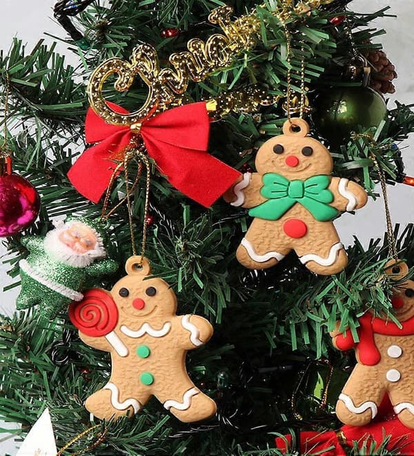 Store pepperkakemannpynt Store pepperkake juledekorasjon Juletrepynt Juletrepynt