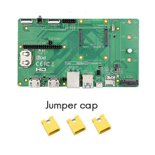 For CM5 IO Board Baseboard for Compute Module 5 IO Board Støtte M.2 NVMe SSD