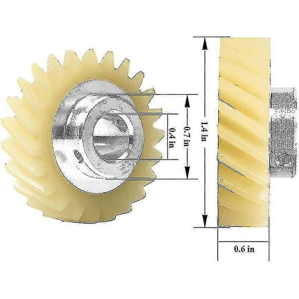 W10112253 Mikser Snekkedrev Erstatningsdel Perfekt Tilpasset Kitchenaid Miksere-Erstatter