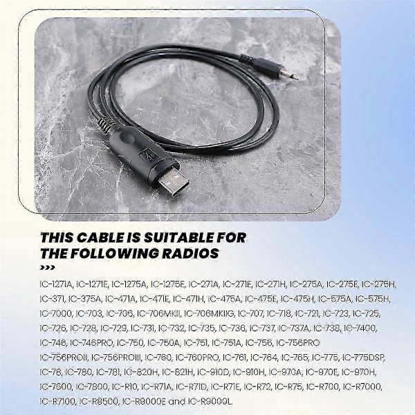 CI-V Kat Interface Kabel Til Icom CT-17 IC-706 Radio Med CD CT17