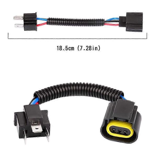 H4 9003 HB2 Han til H13 9008 Hun Adapter Eftermonteringsledningsnet til LED Forlygte Konverteringssæt 2-pak