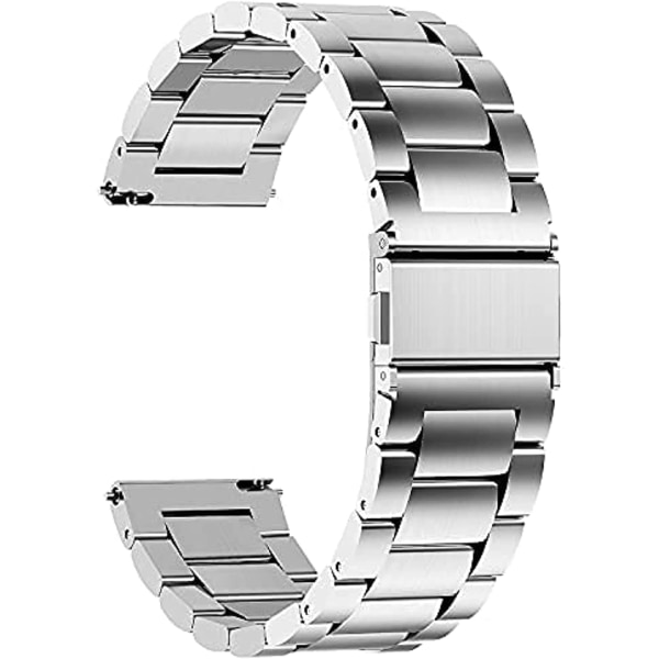20 mm metalurremme, der er kompatible med Samsung Galaxy Watch 4/Watch 5/Galaxy Watch 5 Pro Galaxy Watch 4, Active 2 Watch, rustfrit stålbånd