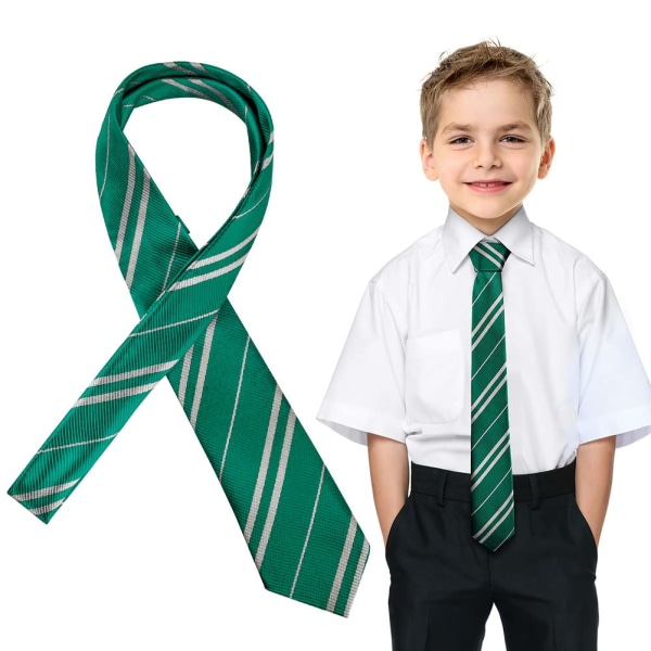 Trollkarlsskolans slips, trollkarlsrandig slips för festdräkt, skoluniformshalsdukar för pojkar och flickor, cosplay slips