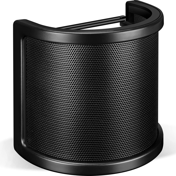 Pop-suodatin, kolmikerroksinen metalliverkkokuori mikrofonille