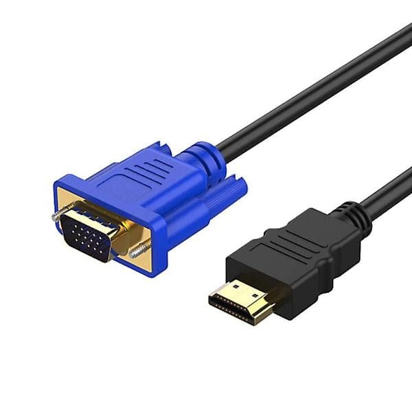 HDMI til VGA-kabel 1,8 m 1080P Full HD-understøttelse til pc, bærbar computer, dvd, HD