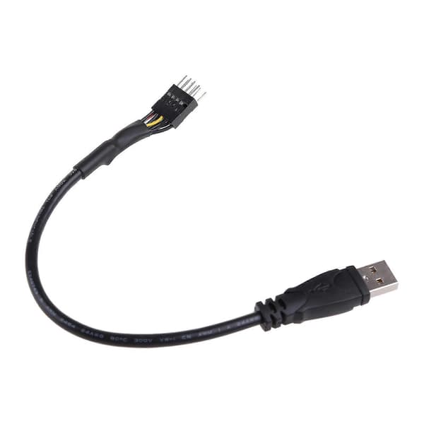 Pc Computer Bundkort Usb 9pin Intern Til Usb Ekstern Forlængerkabel 30cm