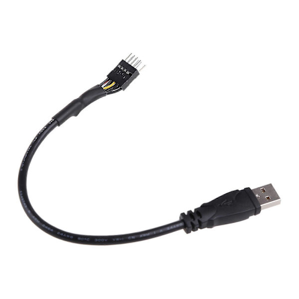 PC Dator Moderkort USB 9pin Intern Till USB Extern Förlängningskabel 30cm