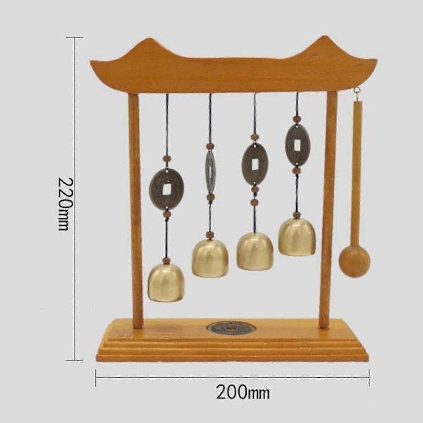 Bordsklocka Ornament Hand Kopparklocka för Hylla Skåp Sovrum