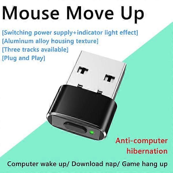 USB Mus Jiggler Udetectable Mus Bevæger Sort