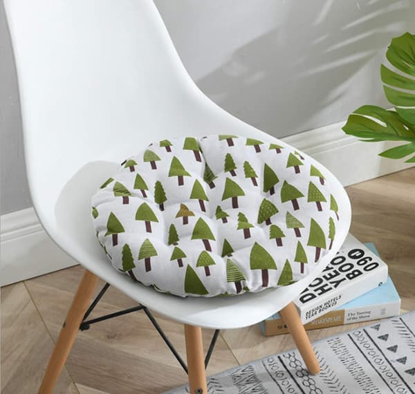 Vadderad kuddstol Sittdynor Stolsdynor Rund matsal kök kontor Sittdynor 40cm (träd-SD)