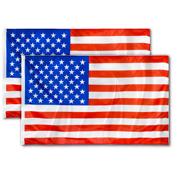 2 st US Amerikanska flaggan 3x5 fot 2022 VM-dekorationer United States