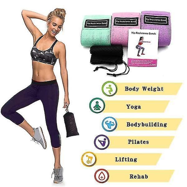 Hip Trainer Resistance Bands Exercise Bands 3 Pack