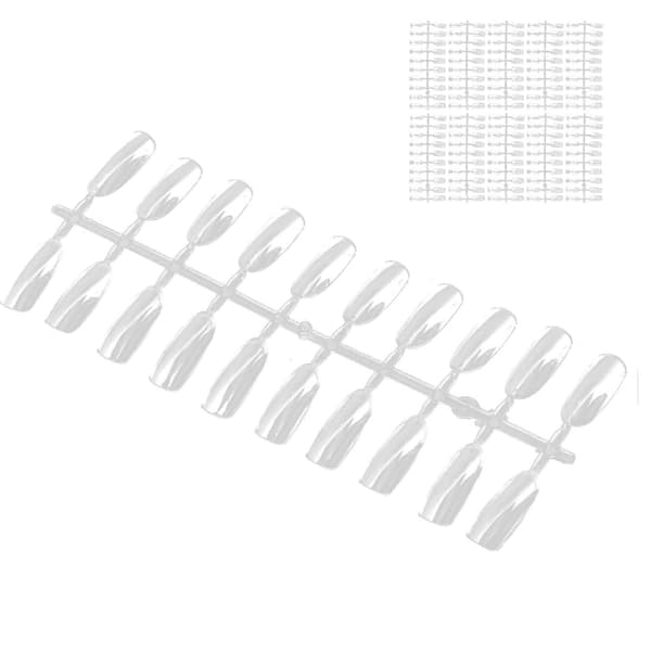 200 st Transparenta Lösnageltippar Nagelkonst Display Material