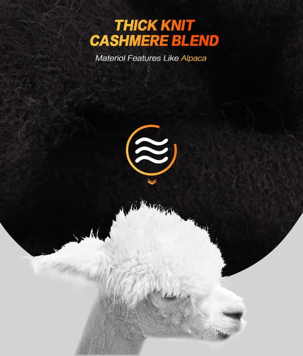 Damvantar Varma Touchscreen-handskar Sträckta Cashmere Magic Stickade Handskar Fleece Stretch Stickade Tjocka Ullhandskar Vinterhandskar Utomhus