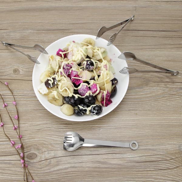 Mini Appetittklyper Rustfritt Stål Sett med 4, Små Serveringsklyper