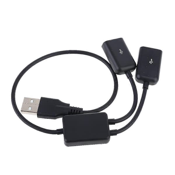 Usb Otg Hub Kabel Usb 2.0 Han Til Dobbelt Hun Stik Adapter Konverter Ledning
