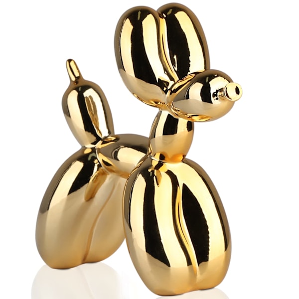 Shiny Elektroplettering Ballonhund Statue (Guld, 3,9*3,9*1,6in) gold