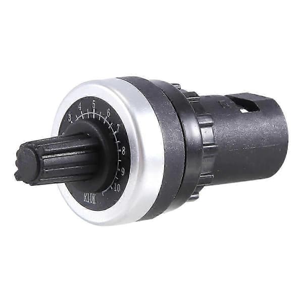 10K Potensiometer 22mm Guvernør VSD VFD Svart potensiometer..