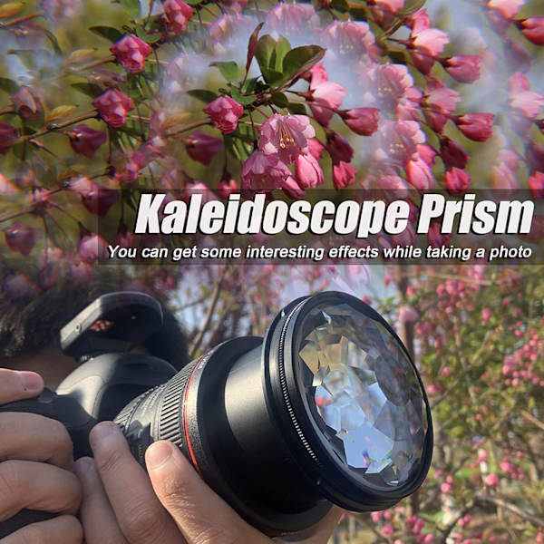 77mm Kalejdoskop Prisme Kamera Glasfilter
