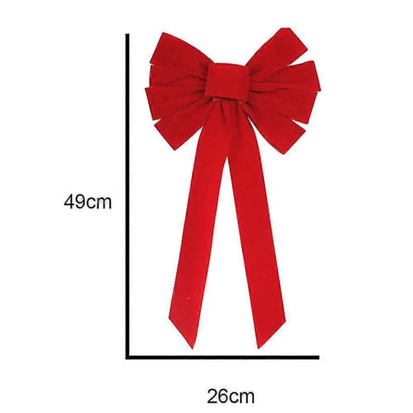 Julepynt, Rød Flanell Julebue C 26cm*49cm