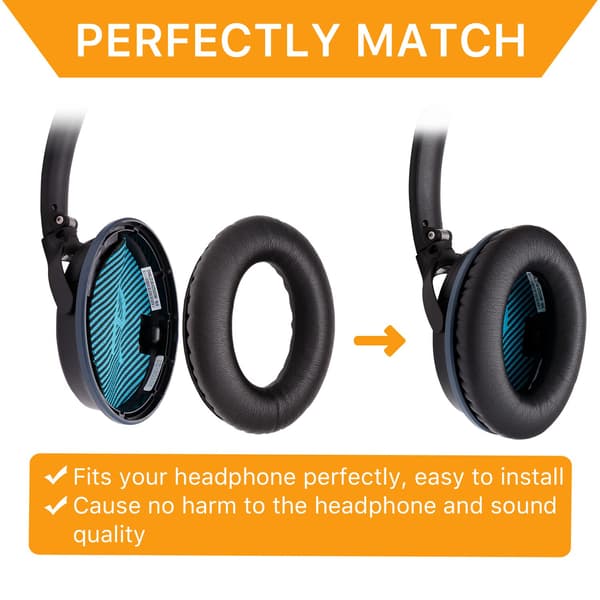Hodetelefoner erstatning øreputer for Bose QuietComfort 25