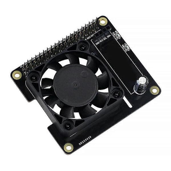 Intelligent temperaturkontroll viftebrett for Raspberry Pi 4b/3b/3b+
