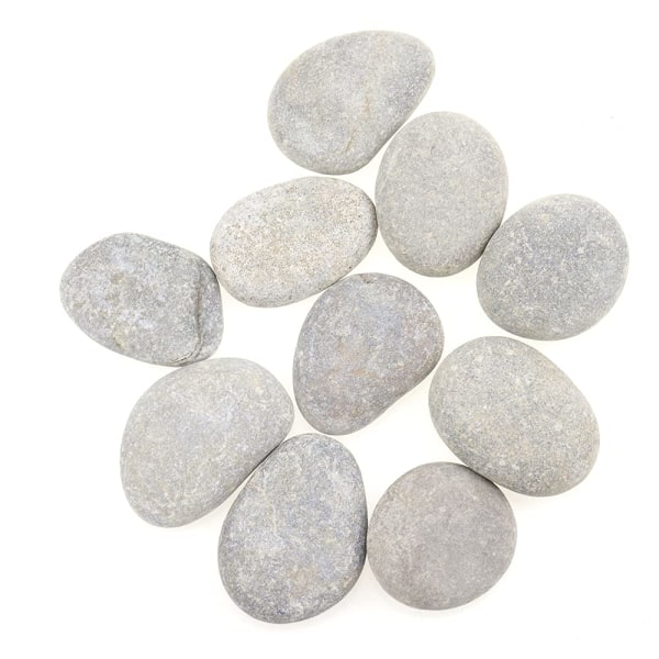 Beach Pebbles for Maling 10 Stk Glat Flat Store Steiner for Maling Håndverk 30-50mm Maling Flat Rock Pebbles for Potter Fargerikt maleri