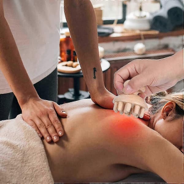 Treterapi Sopp Tre Massasjeapparat Tre Sopp Terapi Verktøy Maderoterapi Sopp Full Kropp Tre Massasjeapparat Gua Sha Verktøy For Kvinner Menn Lindring
