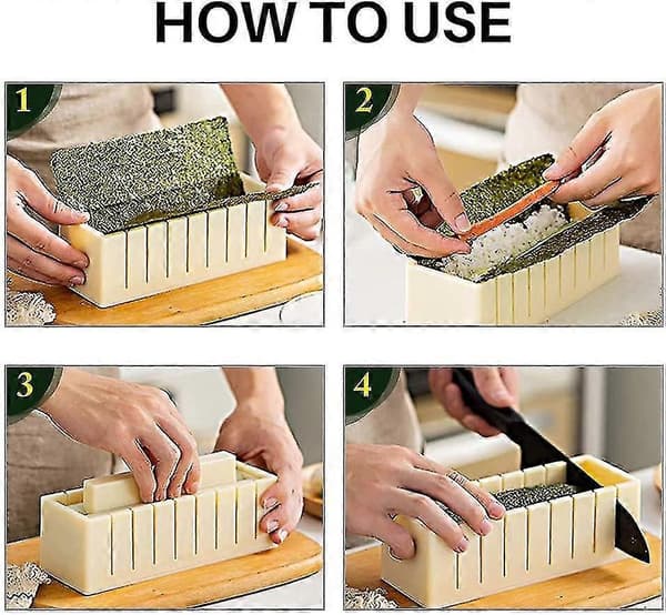 12 Keittiön sushimyllyn ja -kaapimen sarjaa (satunnainen väri)
