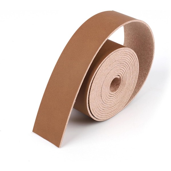 Mikrofiber Læderrem 2 Meter Lang til Kunsthåndværksprojekter Tøj Smykker Indpakning Værktøj brown 3.75cm