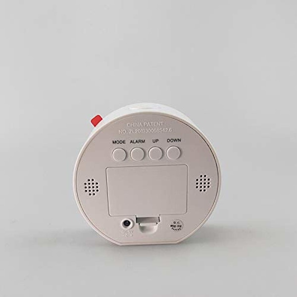 Vækkeur Spejl Vækkeur LED Digital Snooze Bordur Alarm Lys Elektronisk Stor Tid Temperatur Display Hjem