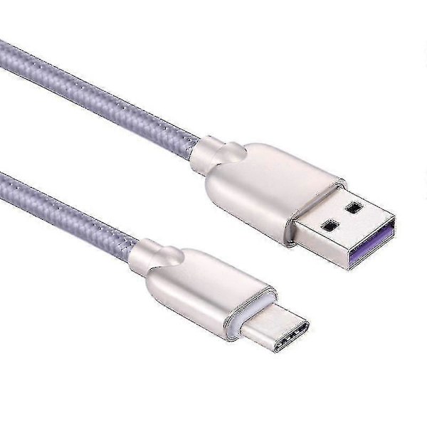 1m 5a Ledninger Vævet Usb-C / Type-C Til Usb 2.0 Data Synkronisering Hurtig Opladerkabel, Til Galaxy S8