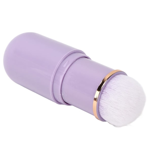 Nagelrengöringsborste, Retractable Ergonomisk Syntetisk Fiber Nagelkonst Dammborste för Blush för Manikyr (Lila)