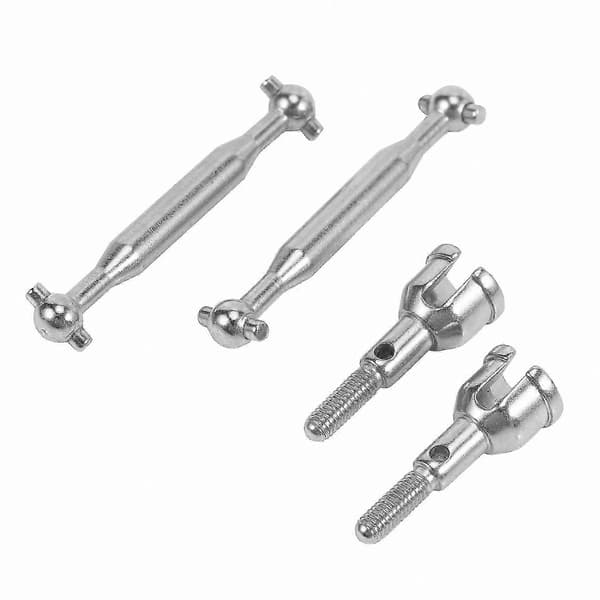 2 Sett Metall Dogbone Bakre Drivaksler for 1/16 RC Biler Reservedeler Tilbehør