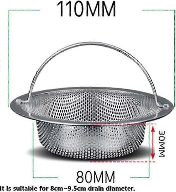2-pack Uppgraderad diskbänksil i rostfritt stål, med upplyftbart handtag, rostfri, anti-igensättning