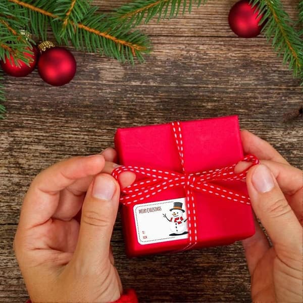 Julegavemerkelapper Klistremerker Selvklebende Julemerke For Julekort Konvolutter