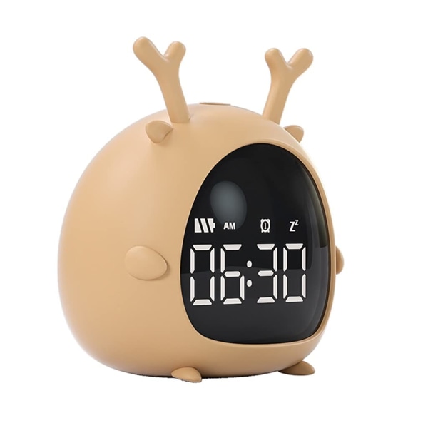 Student Alarm Clock Lading Stemmestyring Desktop Digital Klokke Mini Elektronisk Tegneserie Vekkerklokke