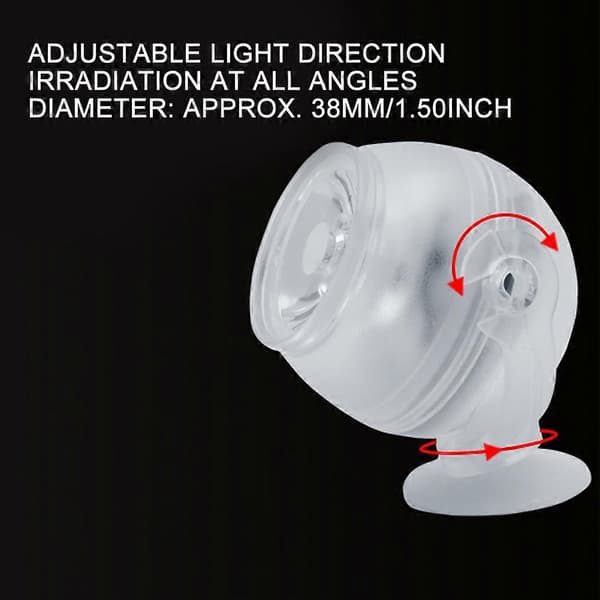 Vanntett Senkbar LED Akvarium Nattlys Fargerik Gradient 100-240V EU Plugg