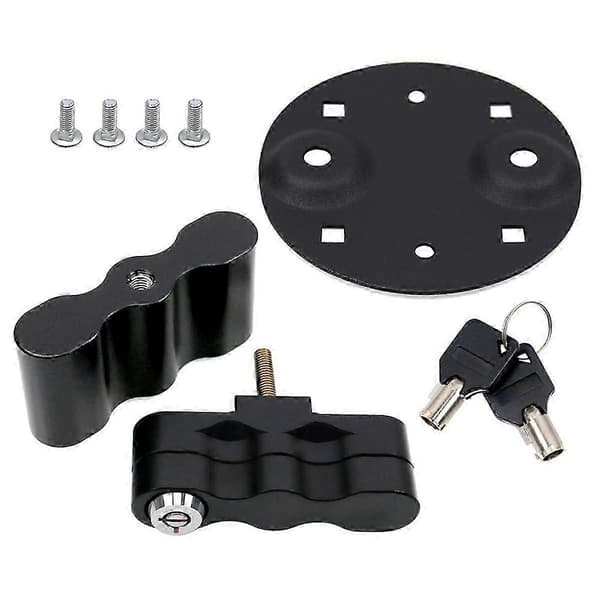 Pack Mount Lås, Låsande Pack Mount med Bakplatta Bas och 2 Nycklar, för Bränslebehållare, Vattenbehållare
